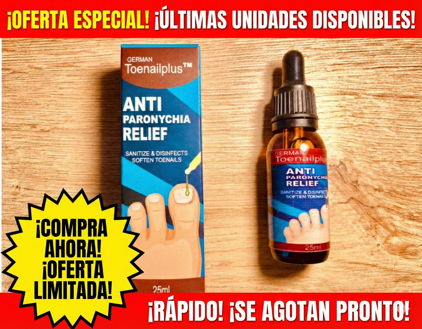 🦶🏻El Tratamiento N°1 en Colombia para Uñas Fuertes y Libres de Hongos - PAGA 1 LLEVA 2